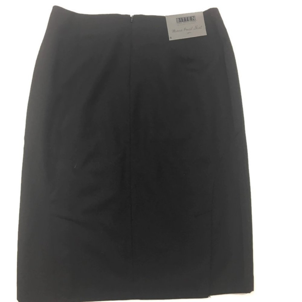 BITTEN by SJP Black Mercer Pencil Skirt  Size 6